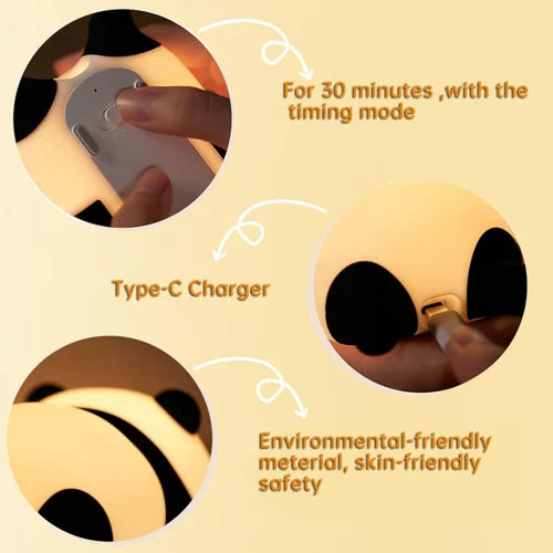 PandaGlow™ 7-Color Rechargeable Night Light